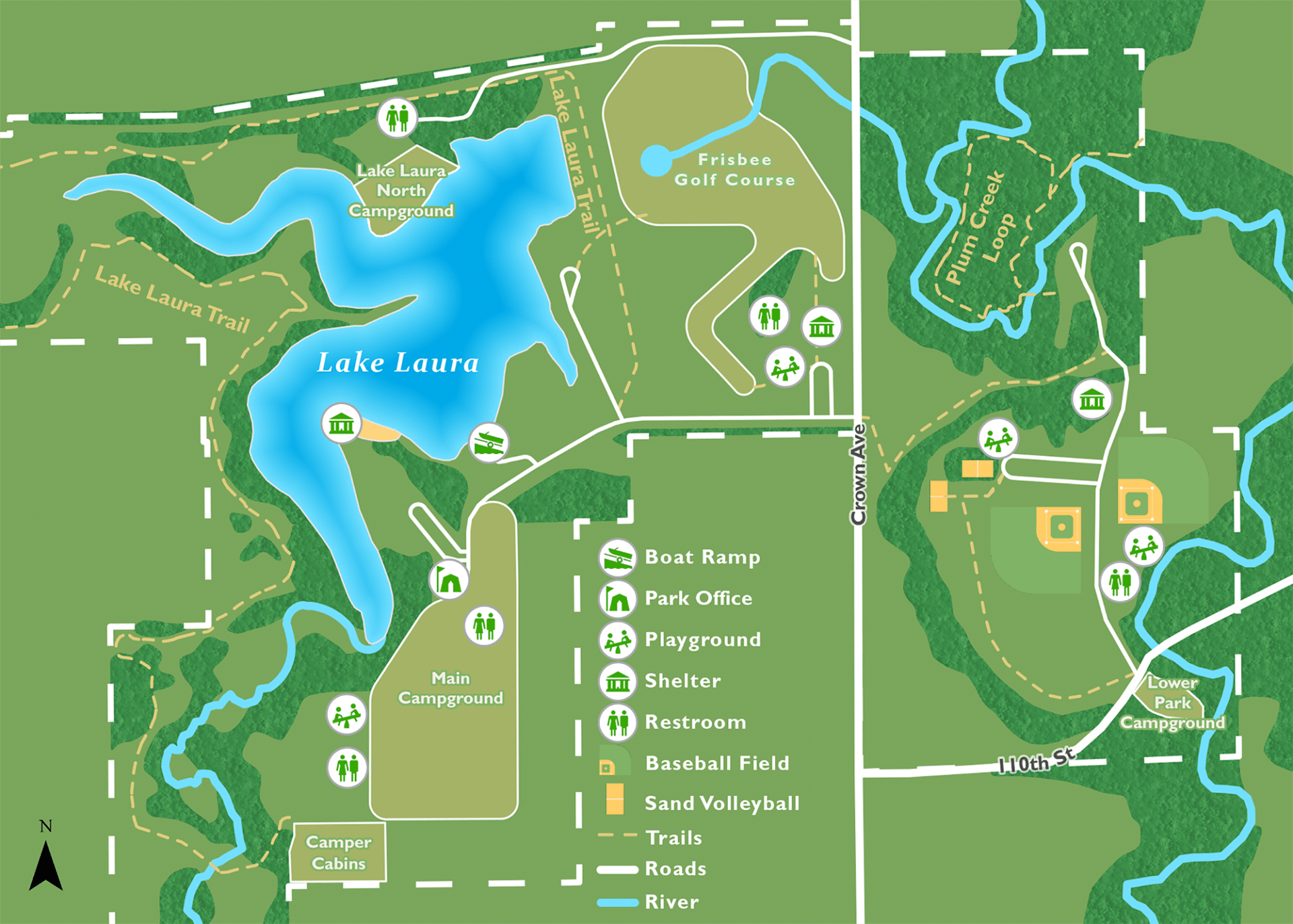 Spring Creek Park Map