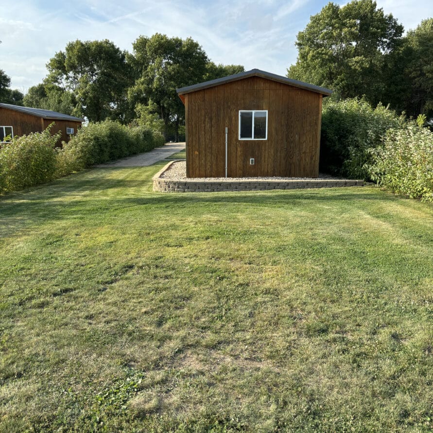 Plum Creek Park Cabin 2 back