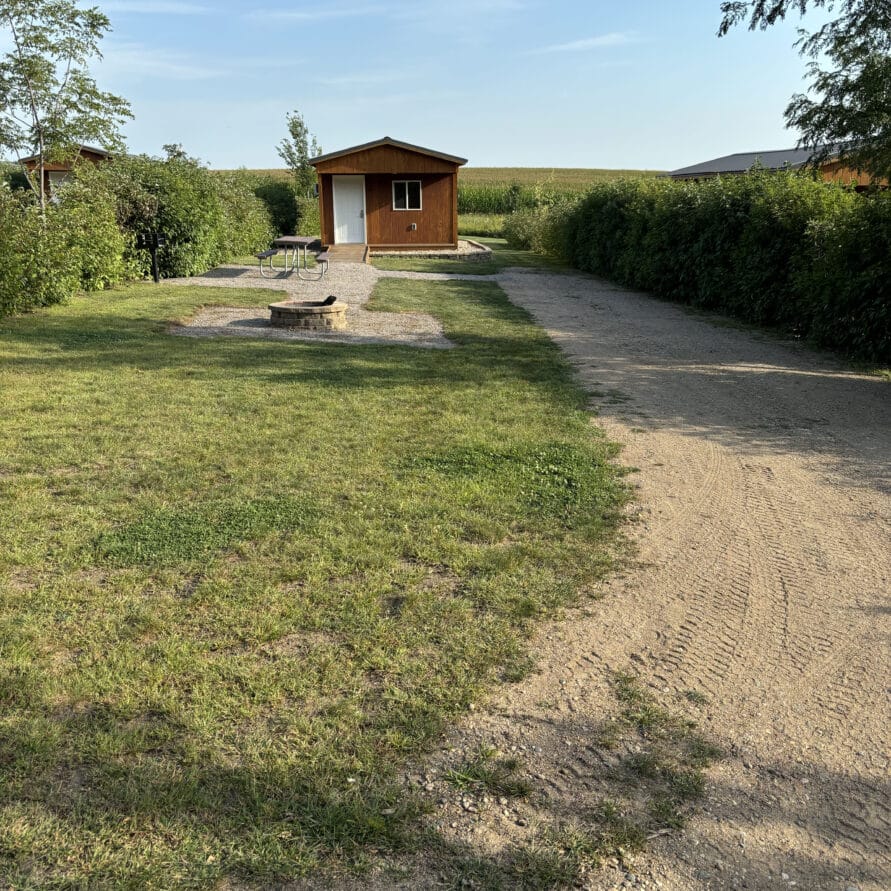 Plum Creek Park Cabin 2 front