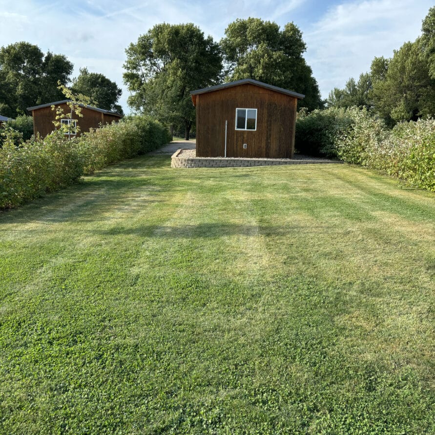 Plum Creek Park Cabin 3 back