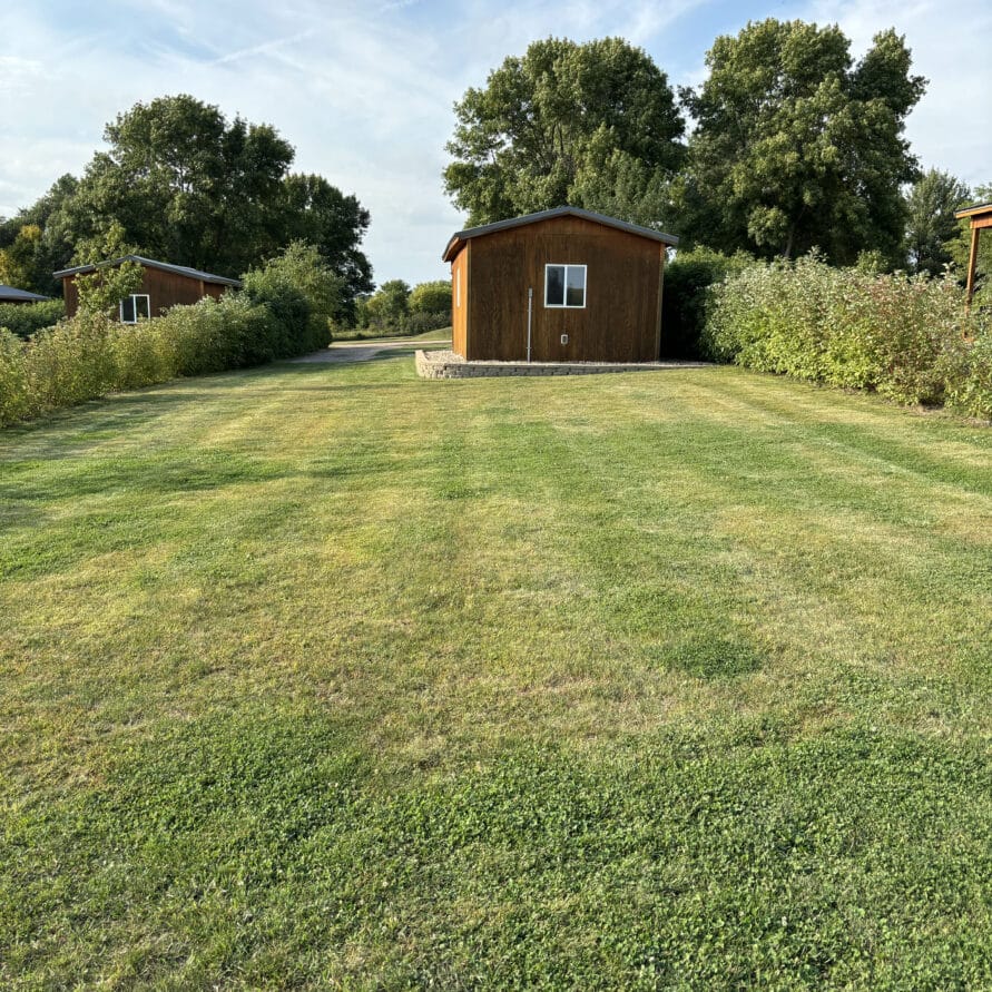 Plum Creek Park Cabin 4 back