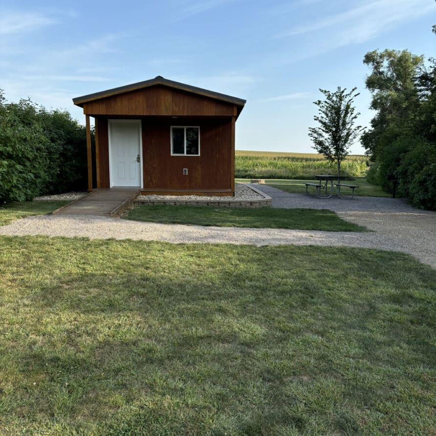 Plum Creek Park Cabin 6 front